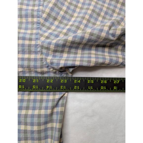 Chaps Ralph Lauren Vintage Mens Short Sleeve Button Down Shirt - Large Plaid - Picture 5 of 8